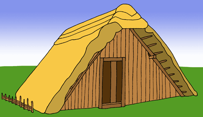 An Anglo-Saxon Grub Hut - © Nash Ford Publishing
