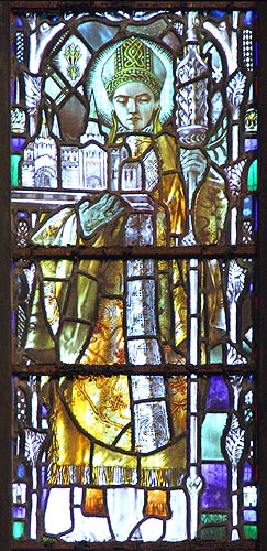 St. Chad in stained glass -  Nash Ford Publishing